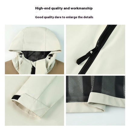 Rain Jacket for Men and Women, Waterproof Raincoat Lightweight Outdoor Rain Coat Windbreaker with Hood