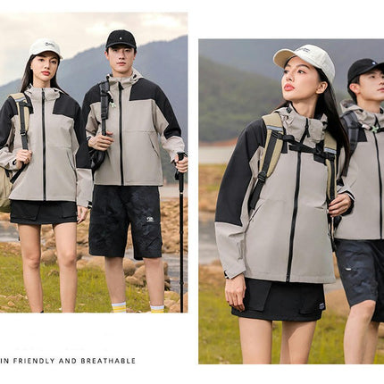 Rain Jacket for Men and Women, Waterproof Raincoat Lightweight Outdoor Rain Coat Windbreaker with Hood