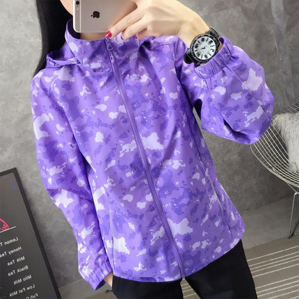 Men's and Women's Outdoor Jackets, Windproof and Waterproof, Single-layer Thin Camouflage Jacket