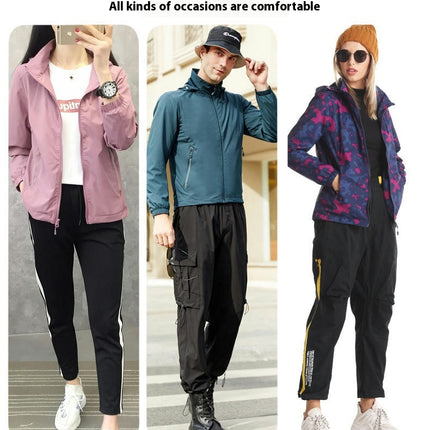 Men's and Women's Outdoor Jackets, Windproof and Waterproof, Single-layer Thin Camouflage Jacket