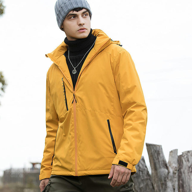 Waterproof Rain Jacket Lightweight Raincoat Hooded Hiking Jacket Softshell Windbreaker