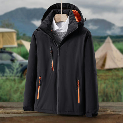 Waterproof Rain Jacket Lightweight Raincoat Hooded Hiking Jacket Softshell Windbreaker