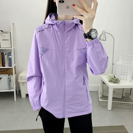 Double-sided Jacket-Women's Outdoor Single-layer Windproof Hooded Jacket Camouflage Jacket Men