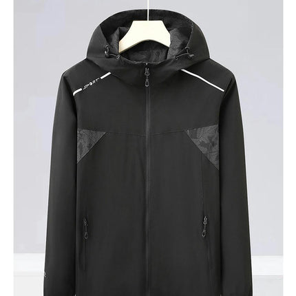 Double-sided Jacket-Women's Outdoor Single-layer Windproof Hooded Jacket Camouflage Jacket Men