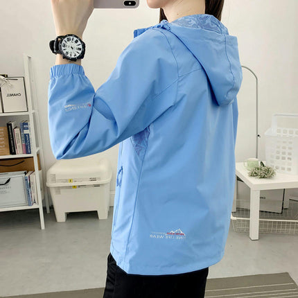 Double-sided Jacket-Women's Outdoor Single-layer Windproof Hooded Jacket Camouflage Jacket Men
