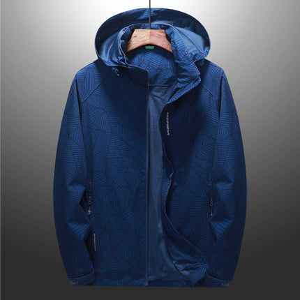 Women's Outdoor Waterproof Rain Jacket Softshell with Hooded Lightweight Windbreaker for Hiking