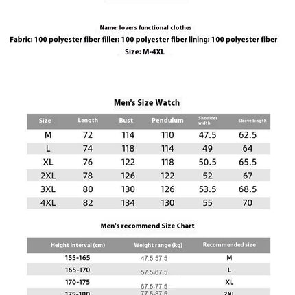 Winter Men's and Women's Single-layer Jackets, Thickened, Warm and Casual Jackets