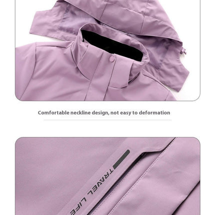 3 in 1 Jacket for Men and Women Outdoor Windproof and Waterproof with Removable Down Liner