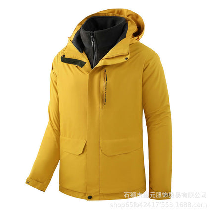 Men's and Women's 3-In-1 Jacket With Detachable Fleece Liner for Winter Waterproof and Windproof