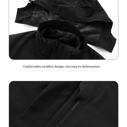 Men's and Women's 3-In-1 Jacket With Detachable Fleece Liner for Winter Waterproof and Windproof