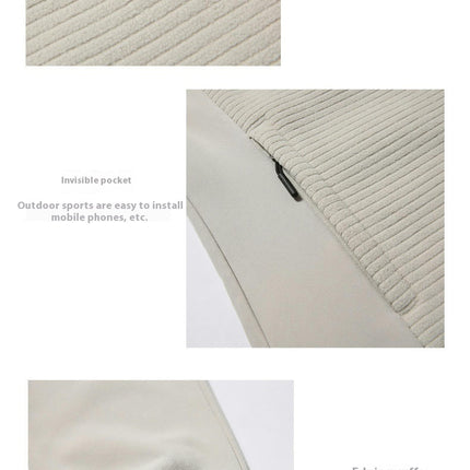 Women's Spring and Autumn Outdoor Windproof Warm Fleece Splicing Hooded Sports Sweater Jacket