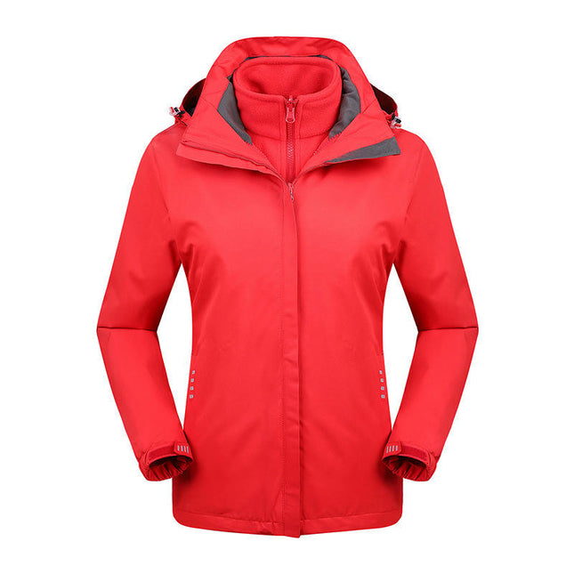 Outdoor Jacket Waterproof, Windproof and Warm Men's and Women's Three-In-One Jacket