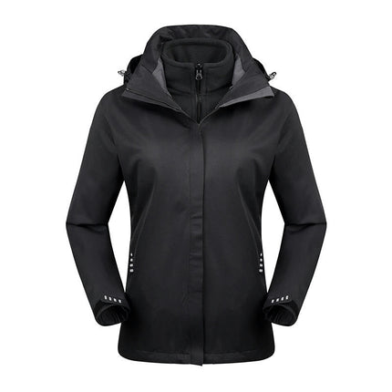 Outdoor Jacket Waterproof, Windproof and Warm Men's and Women's Three-In-One Jacket