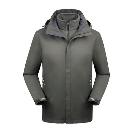 Outdoor Jacket Waterproof, Windproof and Warm Men's and Women's Three-In-One Jacket