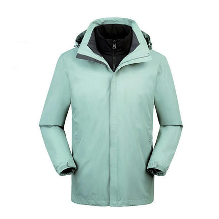 Outdoor Jacket Waterproof, Windproof and Warm Men's and Women's Three-In-One Jacket