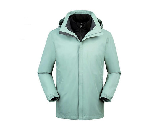 Outdoor Jacket Waterproof, Windproof and Warm Men's and Women's Three-In-One Jacket
