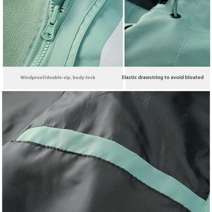 Outdoor Jacket Waterproof, Windproof and Warm Men's and Women's Three-In-One Jacket