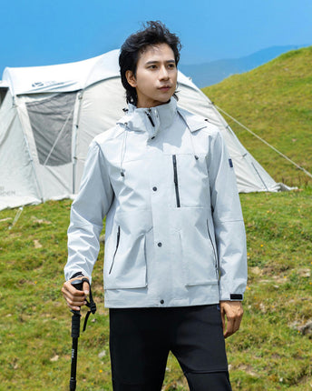 Single-layer Outdoor Jacket, Water-Repellent and Windproof Mountaineering Jacket