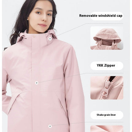 Waterproof 3-in-1 Jacket for Men - Outdoor Skiing Warm Jacket with Removable Liner