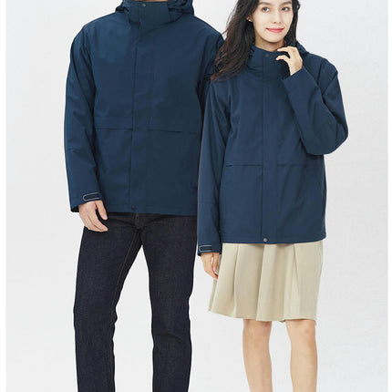 Men's and Women's Mountain Ski Jacket 3 in 1 Waterproof Winter Jacket Warm Snow Jacket