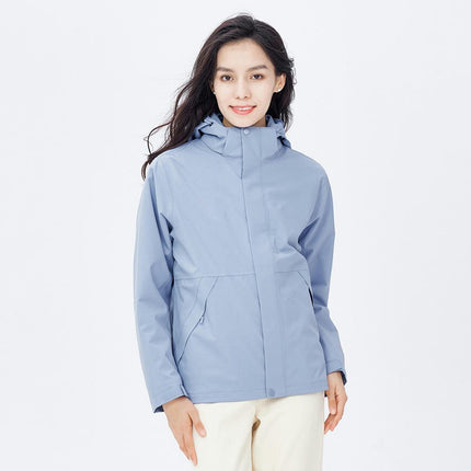 Windproof and Waterproof 3-In-1 Casual Jacket - Warm Ski Jacket with Detachable Hood 1