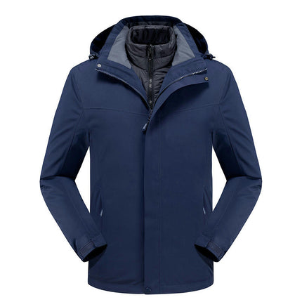 Men's Outdoor Jacket 3 In 1 Removable Down Liner Windproof and Waterproof Jacket