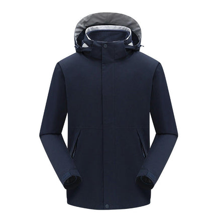 Men's Outdoor Jacket 3 In 1 Removable Down Liner Windproof and Waterproof Jacket