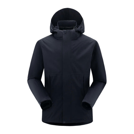 Men's Outdoor Jacket 3 In 1 Removable Down Liner Windproof and Waterproof Jacket