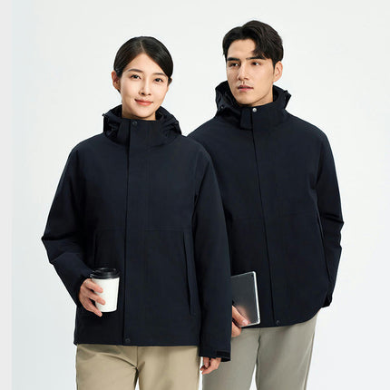 Men's and Women's 3-In-1 Jacket - Outdoor Hiking And Mountaineering Windproof and Waterproof Jacket