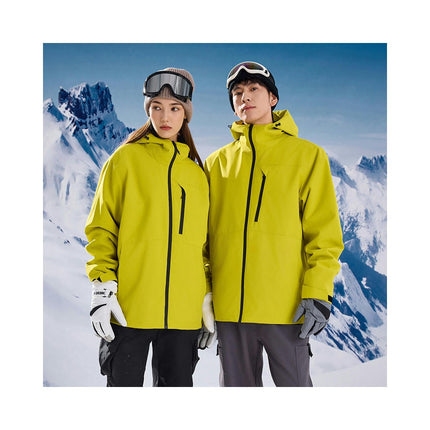 Couple 3 in 1 Jacket Men's Outdoor Mountaineering Clothes Women's Hiking Loose Windproof Waterproof Jacket
