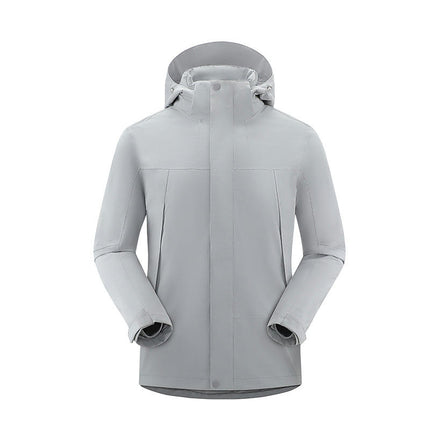 Men's Mountain Ski Jacket 3 in 1 Waterproof Winter Warm Snow Jacket Hooded Rain Coat