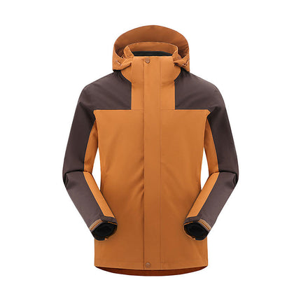 Men's Mountain Ski Jacket 3 in 1 Waterproof Winter Warm Snow Jacket Hooded Rain Coat 1