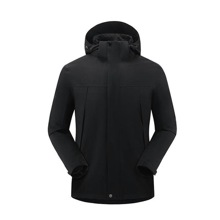 Men's Mountain Ski Jacket 3 in 1 Waterproof Winter Warm Snow Jacket Hooded Rain Coat