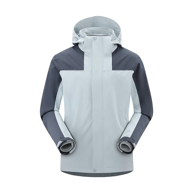 Men's Mountain Ski Jacket 3 in 1 Waterproof Winter Warm Snow Jacket Hooded Rain Coat