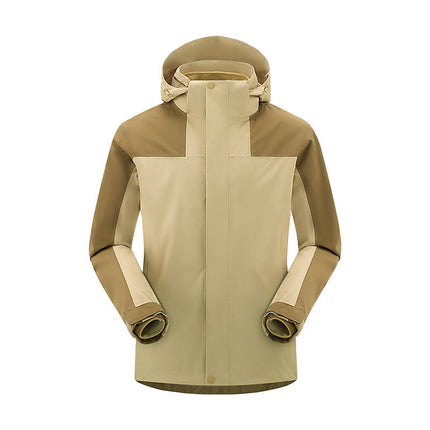 Men's Mountain Ski Jacket 3 in 1 Waterproof Winter Warm Snow Jacket Hooded Rain Coat 1