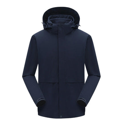Ski Jackets for Men 3 in 1 Waterproof Snow Coat with Removable Hood for Outdoor Hunting Skiing
