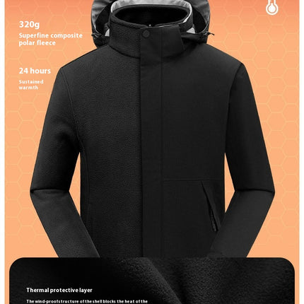 Men's and Womens Ski Jackets Waterproof 3 in 1Winter Warm Windbreaker Raincoat 1