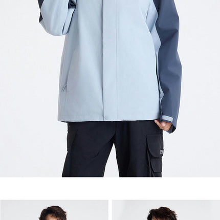 Men's and Womens Ski Jackets Waterproof 3 in 1Winter Warm Windbreaker Raincoat