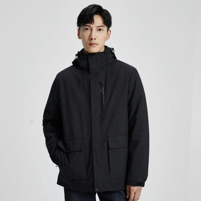 Three-JIn-One Down Liner Jacket for Men and Women, Waterproof, Windproof and Warm Outdoor Travel Jacket