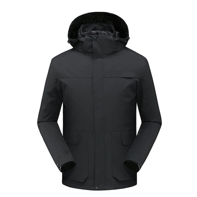 Men's and Women's Down Jackets, Windproof Three-In-One, Detachable Liner Jacket 1