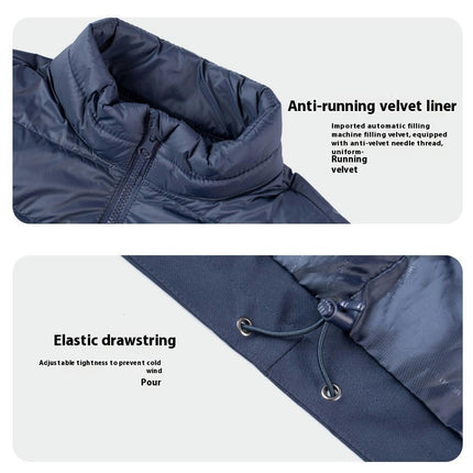 Men's 3-in-1 Down Jacket, Waterproof and Windproof, 2-Piece Set, Outdoor Warm Ski Clothing