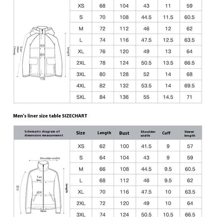 Men's 3-in-1 Down Jacket, Waterproof and Windproof, 2-Piece Set, Outdoor Warm Ski Clothing