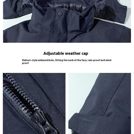 Men's and Women's Waterproof 3-in-1 Ski Snow Jacket Puffer Liner Insulated Winter Coat