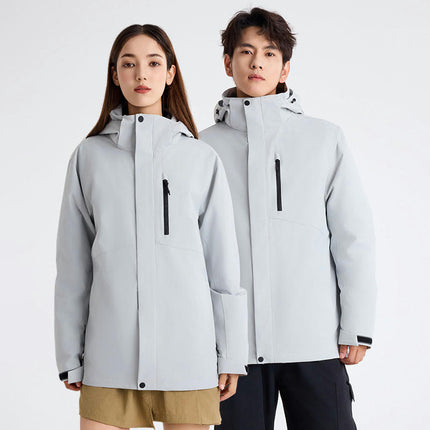 Down Liner Three-In-One Jacket Outdoor Cycling Waterproof Windproof Warm Ski Jacket
