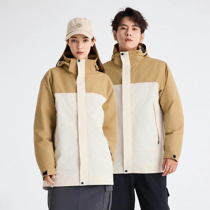 Down Liner Three-In-One Jacket Outdoor Cycling Waterproof Windproof Warm Ski Jacket