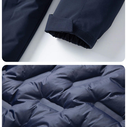 Outdoor travel jacket down jacket 2-piece waterproof breathable warm work clothes jacket