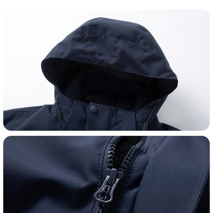 Outdoor travel jacket down jacket 2-piece waterproof breathable warm work clothes jacket