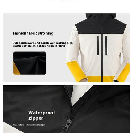 Men's and Women's 3-In-1 Jacket - Waterproof and Warm Outdoor Skiing and Mountaineering Clothing