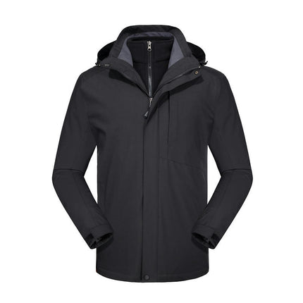Three-In-One Outdoor Warm Jacket - Windproof and Waterproof Detachable Polar Fleece Jacket
