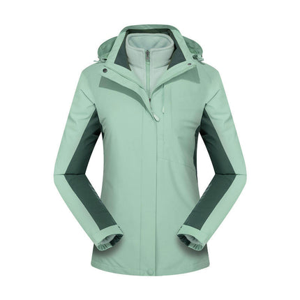 Three-In-One Outdoor Warm Jacket - Windproof and Waterproof Detachable Polar Fleece Jacket